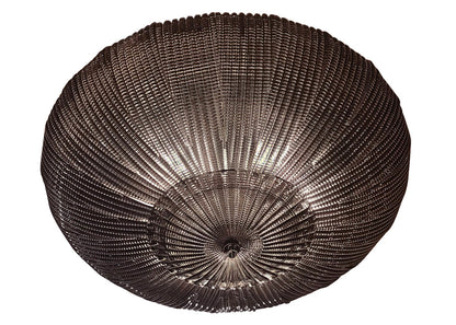 Venetian Grey Ribbed Brick Shaped Glass Tiles,  Fifteen Light Ch Default