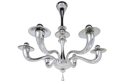 Venetian Mirrored Glass "TROMBA" Six Light  Chandelier Default