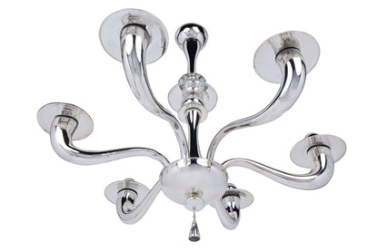 Venetian Mirrored Glass "TROMBA" Six Light  Chandelier Default