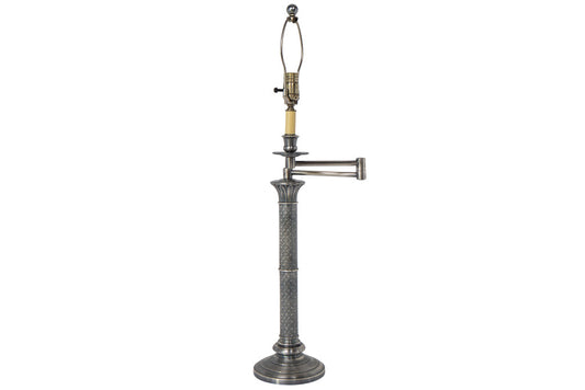 Faceted Grey Crystal Spheres CRAWFORD"  Table Lamp With Octagona Default