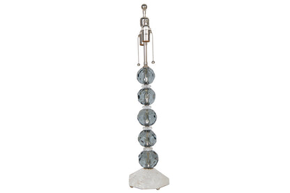 Faceted Grey Crystal Spheres CRAWFORD"  Table Lamp With Octagona Default