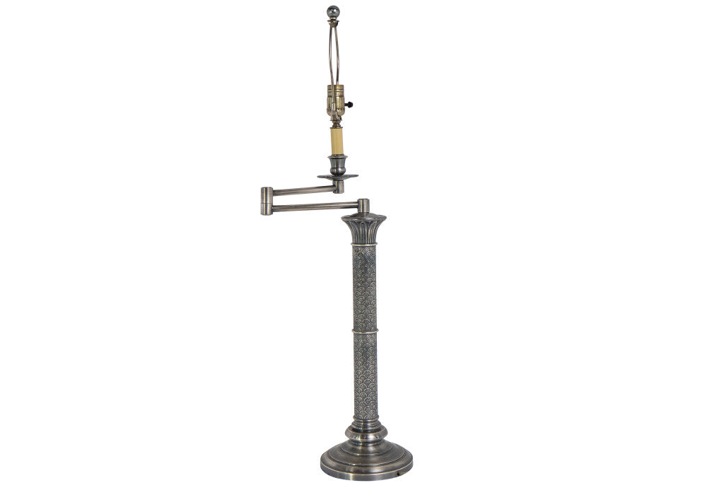 Faceted Grey Crystal Spheres CRAWFORD"  Table Lamp With Octagona Default
