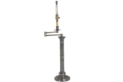 Faceted Grey Crystal Spheres CRAWFORD"  Table Lamp With Octagona Default