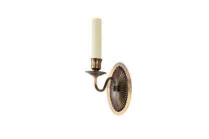 Gilt Brass Picture Light, Two Sockets With Rolled Shade Default