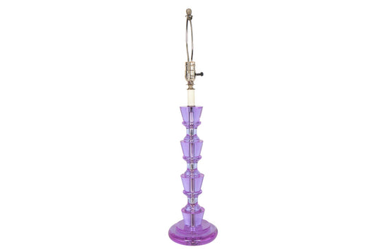 Crystal Amber Colored Art Deco Style Table Lamp Default
