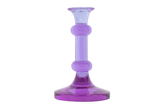 Crystal Amber Colored Art Moderne Style "Soliste" Candlestick Ta Default