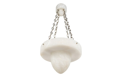 Hand Carved Alabaster "FERRONIERE"  Eight Light Pendant With Mat Default