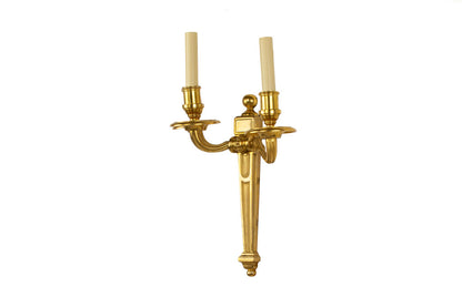 Nickeled Bronze L.XVI Style Two Light Sconce Default