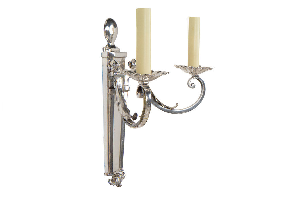 Gilt  Bronze  L. XVI  Provincial Style Two Light Sconce Default