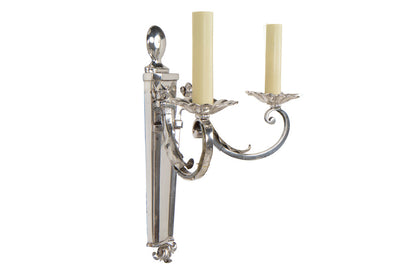 Gilt  Bronze  L. XVI  Provincial Style Two Light Sconce Default