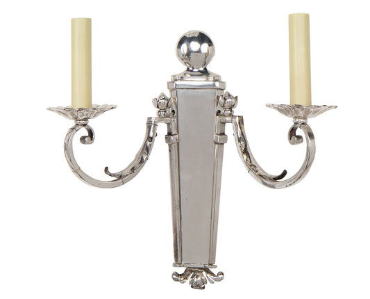 Gilt  Bronze  L. XVI  Provincial Style Two Light Sconce Default
