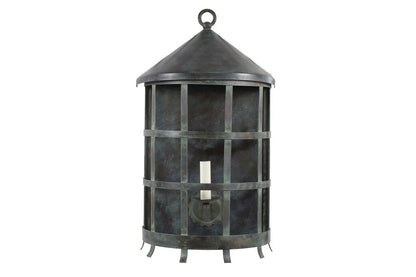 Bronze And Brass Verdigris Finished Strap Work One Light Wall La Default