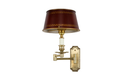 Gilt Bronze Swing Arm Sconce One Light Sconce With Decorated Rec Default