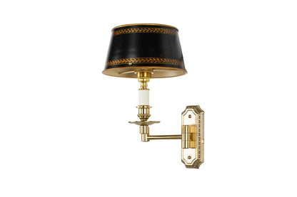 Gilt Bronze Swing Arm Sconce One Light Sconce With Decorated Rec Default