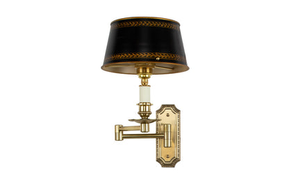 Gilt Bronze Swing Arm Sconce One Light Sconce With Decorated Rec Default
