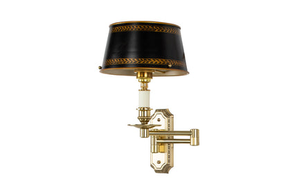 Gilt Bronze Swing Arm Sconce One Light Sconce With Decorated Rec Default