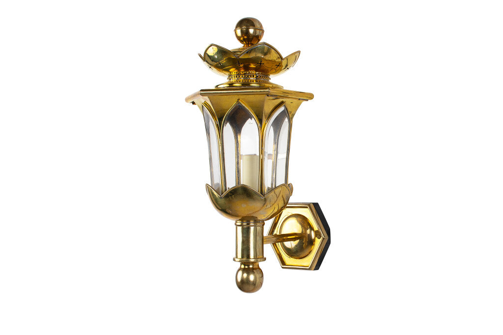 Polished Brass  Art Deco Style "DELANO"  Left And Right One Ligh Default