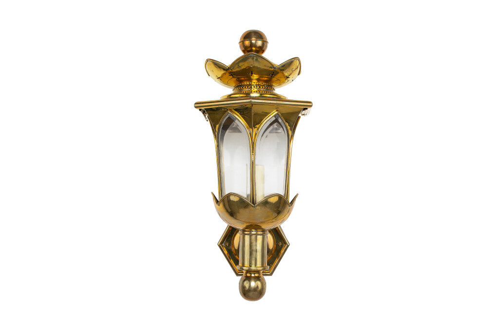 Polished Brass  Art Deco Style "DELANO"  Left And Right One Ligh Default