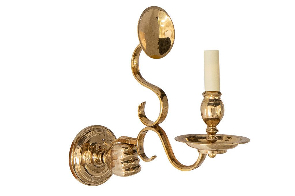 Polished Brass Dutch Baroque Style Left And Right Hand Motif One Default