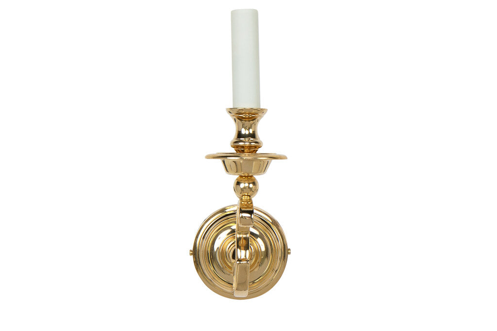 Gilt Brass Baroque Style "HAGUE"  One Light Sconce Default