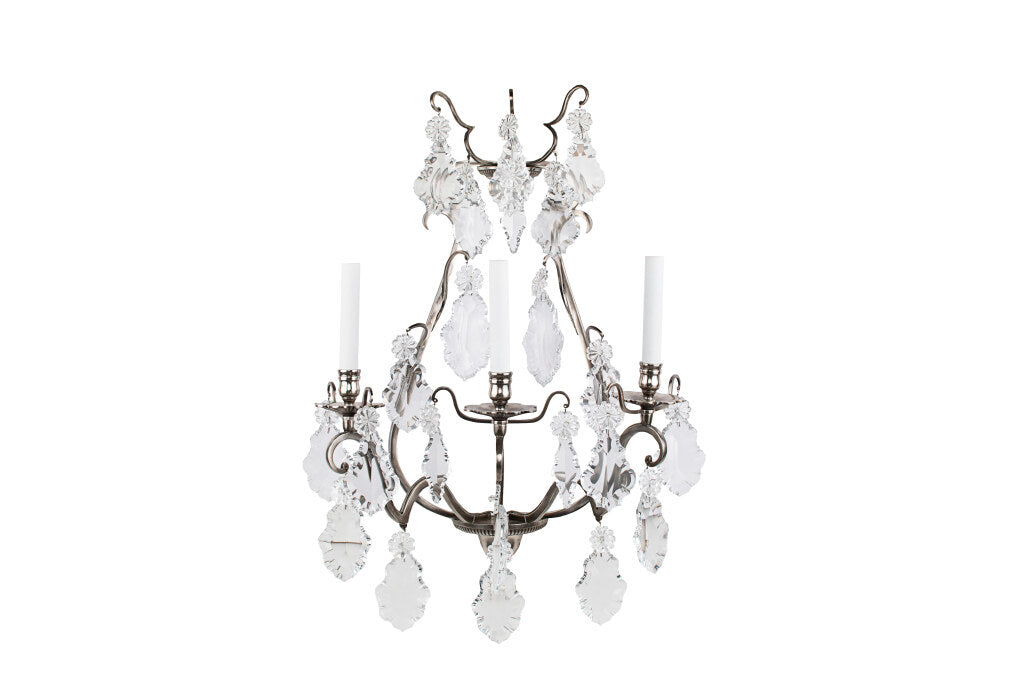 Gilt Bronze Art Deco Style One Light Swing Arm Sconce Default