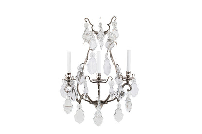 Gilt Bronze Art Deco Style One Light Swing Arm Sconce Default