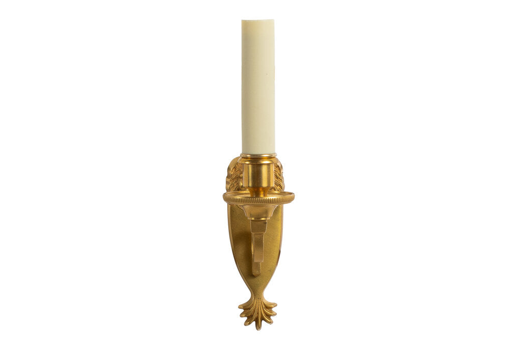 Gilt Bronze L. XVI Style Lion Motif One Light Sconce Default