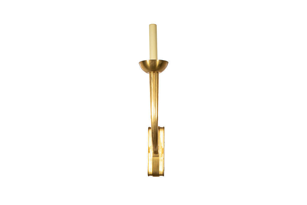 Gilt Bronze RUHLMANN Style One Light Sconce Default