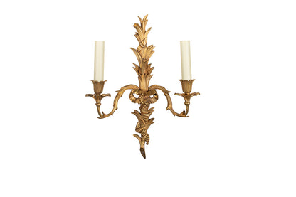 Gilt Bronze L.XVI Style Ribbon And Bow Motif  With Fonds, Two Li Default