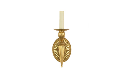 Gilt Iron L.XV Style  Ribbon And Tassel Motif
Two Light Sconce Default