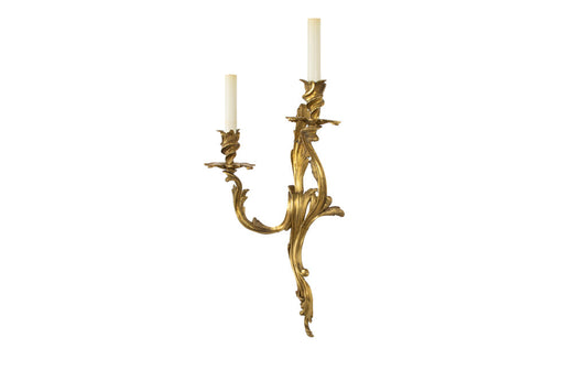 Gilt Bronze L.XV Style "VERSAILLES"  Left And Right Two Light  S Default