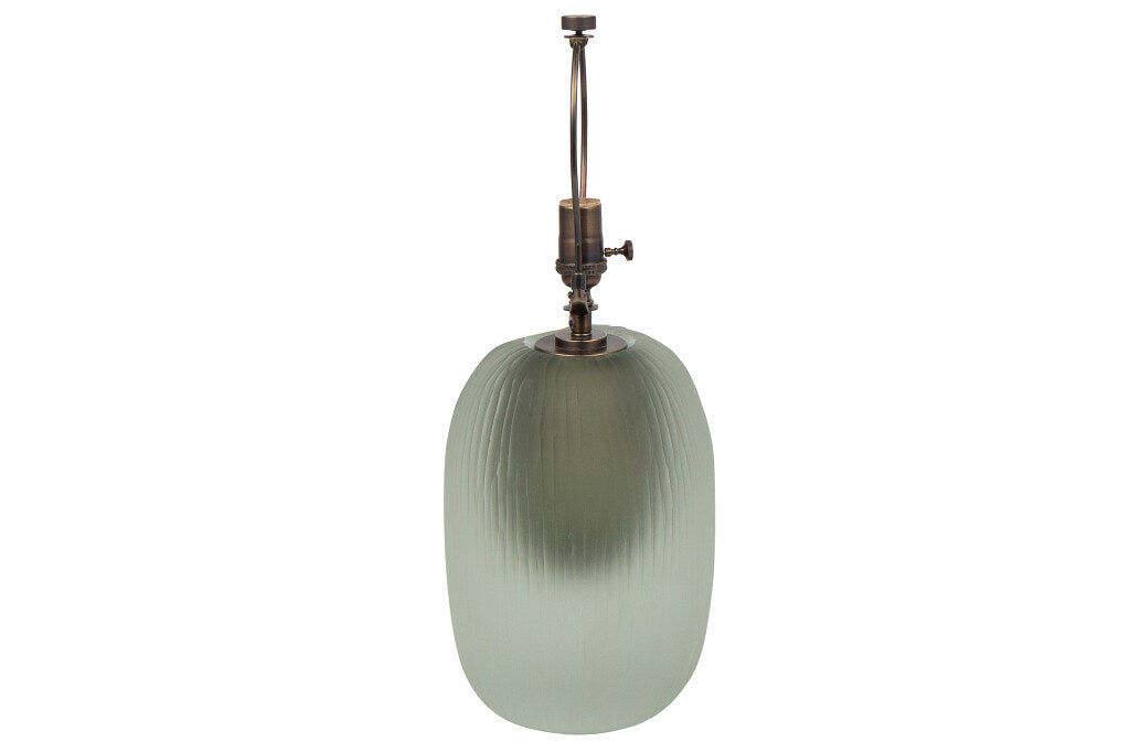 Venetian Grey Chiseled Glass Table Lamp Default