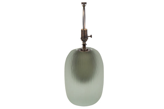 Venetian Grey Chiseled Glass Table Lamp Default