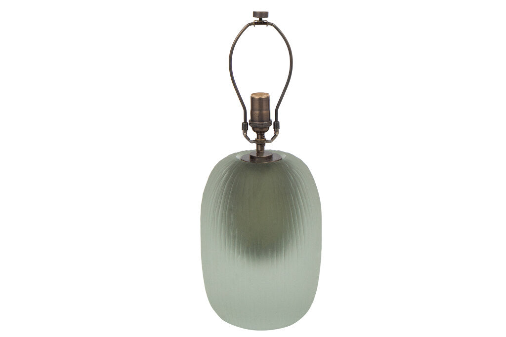 Venetian Grey Chiseled Glass Table Lamp Default