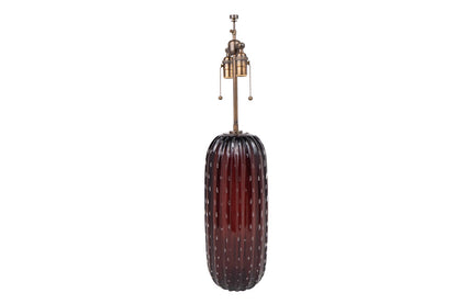 Purple Colored Murano Glass CACTUS     Table Lamp Default