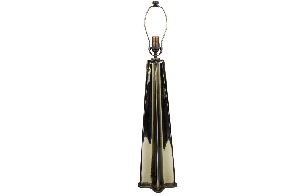 Venetian Smoked Mirrored Glass STELLA Star Shaped Table Lamp Wit Default