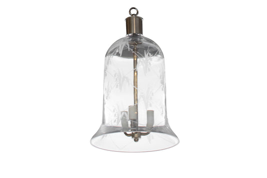 Crystal Bell Shaped  "Lilies Of The Valley Motif, Three Light La